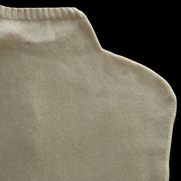 Akris Punto Cashmere Wool Blend Sweater Vest Long L High Neck - Picture 11 of 15